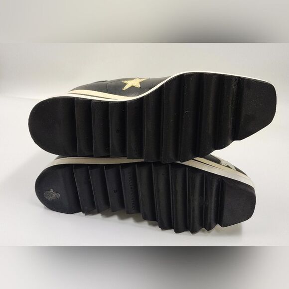 Stella McCartney Leather Elyse Star Platform Trainers Sneakers Sz 38 - Picture 16 of 16